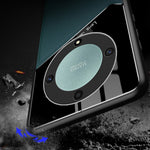 TPU + PC + PU Leather Phone Cover for Honor X9a 5G Slim Phone Case Support Magnetic Car Mount