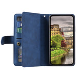 PU Læder Telefoncover til Samsung Galaxy A33 5G, Lynlåslomme 9 Kortlommer Telefoncover