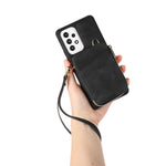 Til Samsung Galaxy A52 4G / A52s 5G / A52 5G Telefoncover PU Læder+TPU Kickstand Telefonetui med Mini Kortpung