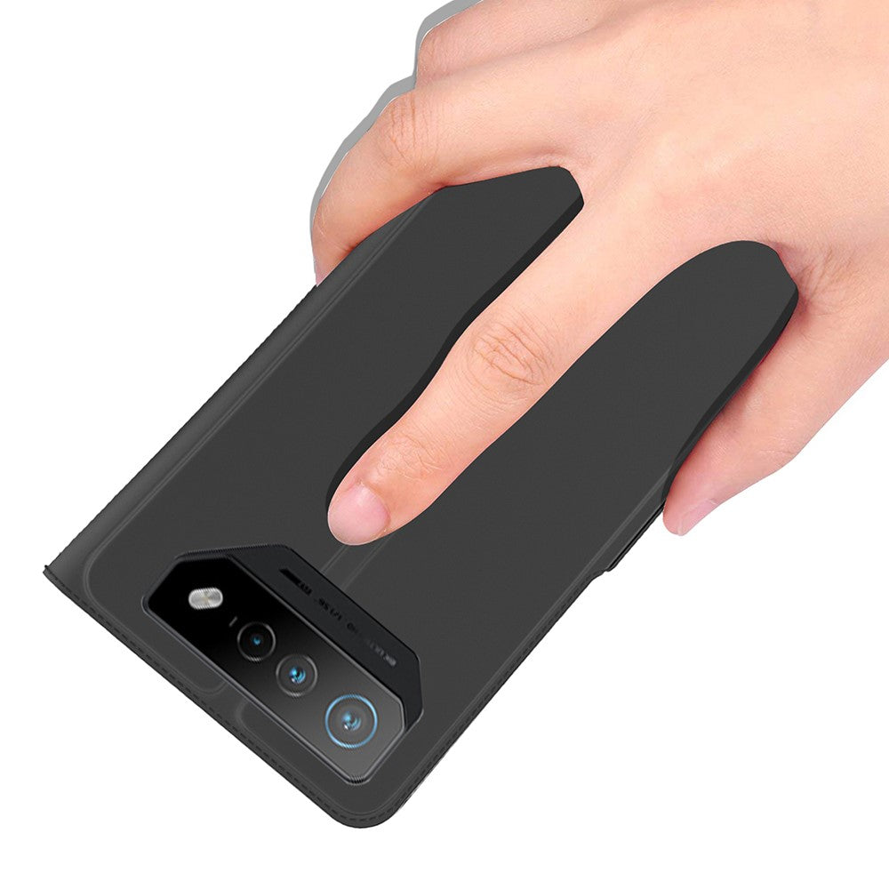 Til Asus ROG Phone 7 5G Folio Flip Cover Magnetisk PU-læder Foldbart Stativ Flip Kortlomme Telefoncover