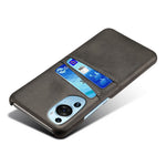 For Huawei P60 Art Phone Case 2 Card Slots Pocket PU Leather + Hard PC Cover