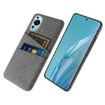 Huawei P60 Art med dubbla kortplatser, mobilskal, hårt PC + tyg, bakstycke
