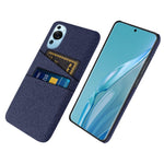 Huawei P60 Art med dubbla kortplatser, mobilskal, hårt PC + tyg, bakstycke