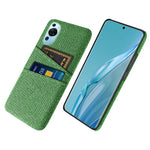 Huawei P60 Art med dubbla kortplatser, mobilskal, hårt PC + tyg, bakstycke