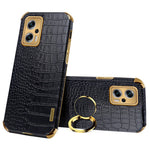For Xiaomi Redmi Note 11T Pro 5G / Note 11T Pro+ 5G / Poco X4 GT 5G / Redmi K50i 5G Ring Kickstand Electroplating Phone Case PU Leather Coated TPU Cover