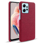 Mobile Phone Case for Xiaomi Redmi Note 12 4G , Anti-Scratch Cloth+Hard PC Shockproof Phone Cover