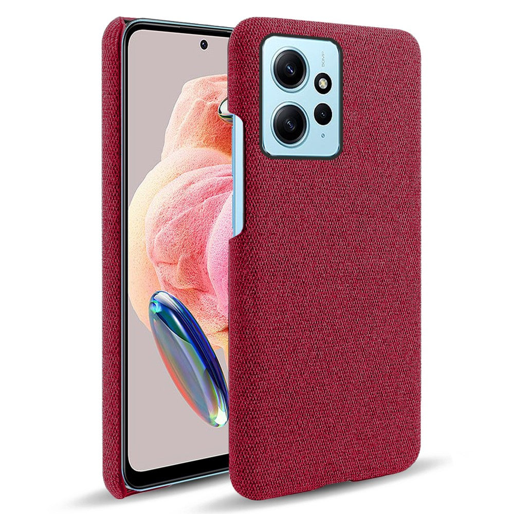 Mobile Phone Case for Xiaomi Redmi Note 12 4G , Anti-Scratch Cloth+Hard PC Shockproof Phone Cover