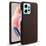 Mobile Phone Case for Xiaomi Redmi Note 12 4G , Anti-Scratch Cloth+Hard PC Shockproof Phone Cover
