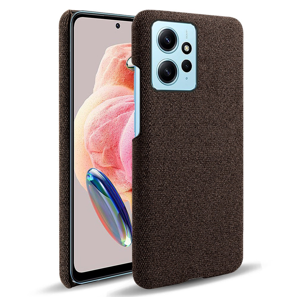 Mobile Phone Case for Xiaomi Redmi Note 12 4G , Anti-Scratch Cloth+Hard PC Shockproof Phone Cover