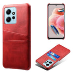 Xiaomi Redmi Note 12 4G mobilskal Dubbla Kortplatser Fallskydd PU-läder+PC-skydd