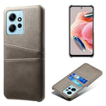 For Xiaomi Redmi Note 12 4G Phone Case Dual Card Slots Drop Protection PU Leather+PC Cover