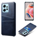 For Xiaomi Redmi Note 12 4G Phone Case Dual Card Slots Drop Protection PU Leather+PC Cover
