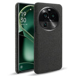 For Oppo Find X6 Pro Cell Phone Case Cloth+Hard PC Shockproof Protective Cover