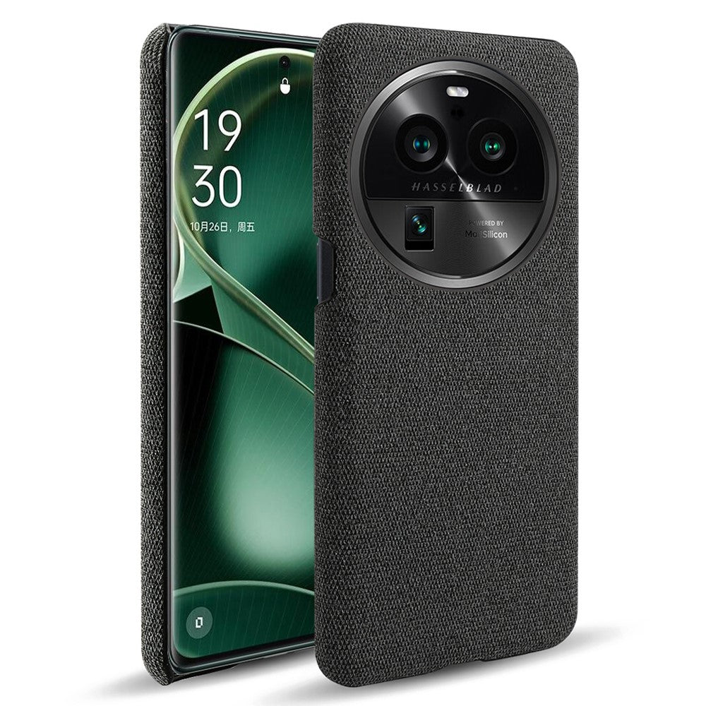 For Oppo Find X6 Pro Cell Phone Case Cloth+Hard PC Shockproof Protective Cover