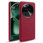For Oppo Find X6 Pro Cell Phone Case Cloth+Hard PC Shockproof Protective Cover