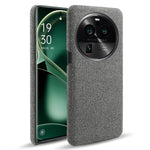 For Oppo Find X6 Pro Cell Phone Case Cloth+Hard PC Shockproof Protective Cover