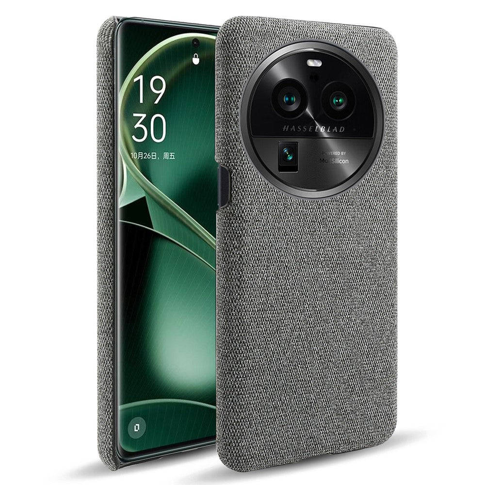 For Oppo Find X6 Pro Cell Phone Case Cloth+Hard PC Shockproof Protective Cover