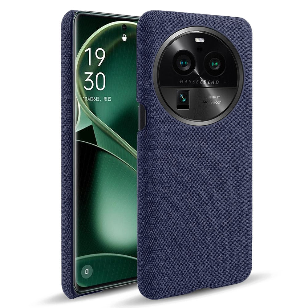 For Oppo Find X6 Pro Cell Phone Case Cloth+Hard PC Shockproof Protective Cover