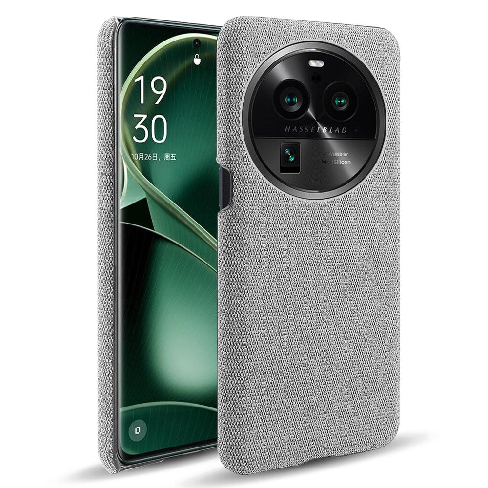 For Oppo Find X6 Pro Cell Phone Case Cloth+Hard PC Shockproof Protective Cover