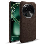 For Oppo Find X6 Pro Cell Phone Case Cloth+Hard PC Shockproof Protective Cover