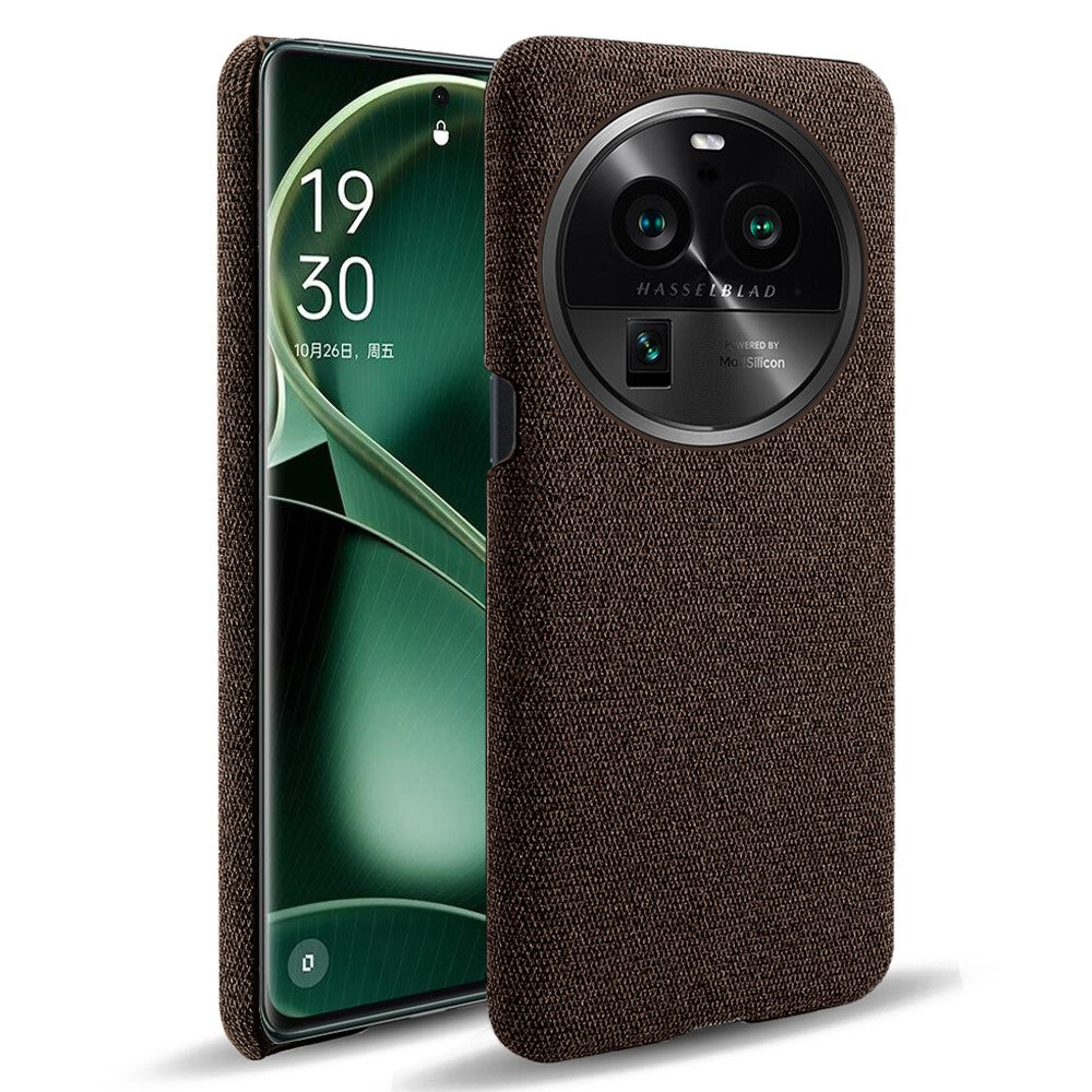 For Oppo Find X6 Pro Cell Phone Case Cloth+Hard PC Shockproof Protective Cover