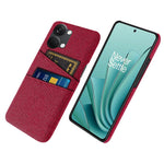 mobilskal med 2 kortplatser för OnePlus Nord 3 5G / Ace 2V, hårt PC + tygskal