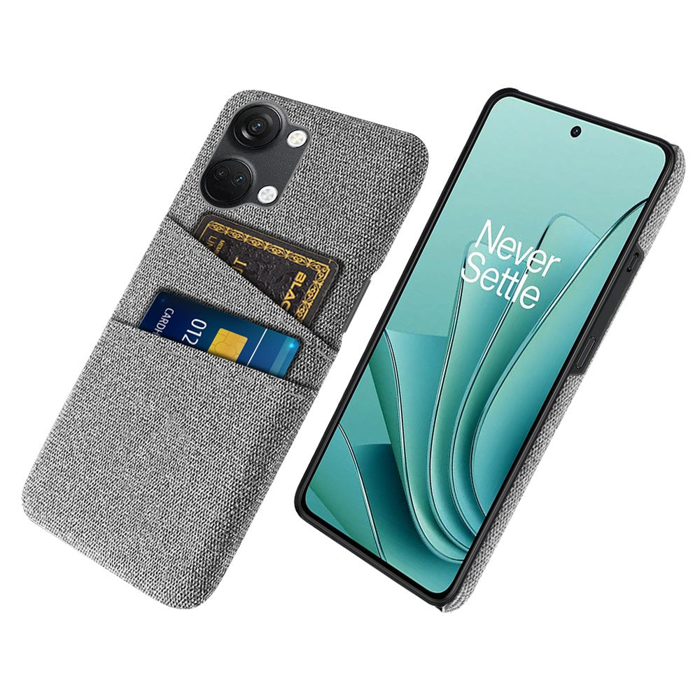 2 Kortpladser Telefoncover til OnePlus Nord 3 5G / Ace 2V, Hård PC + Stof Telefoncover