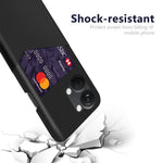 For OnePlus Nord 3 5G / Ace 2V Cloth Texture Card Holder Phone Cover Leather Coated PC Back Case