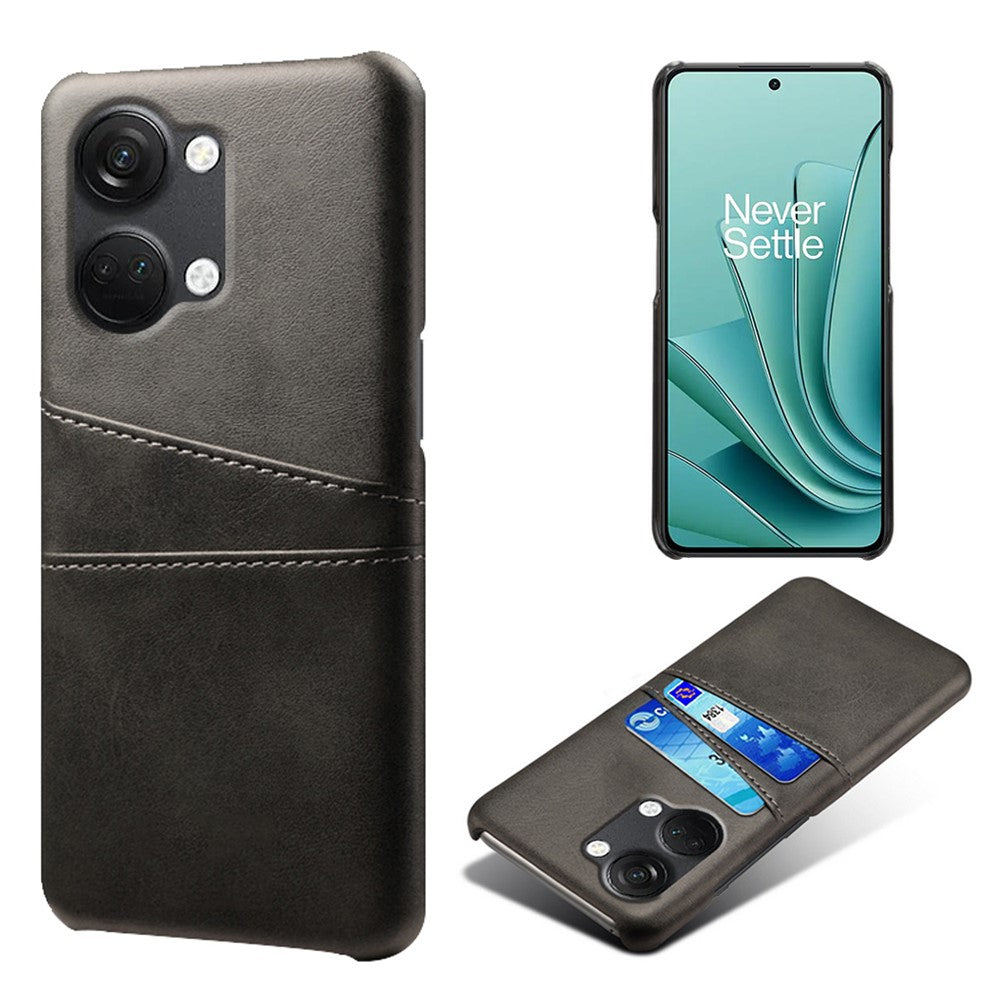 Mobilcover til OnePlus Nord 3 5G / Ace 2V med faldsikring, dobbelt kortslot og PU-læderbelagt PC-etui