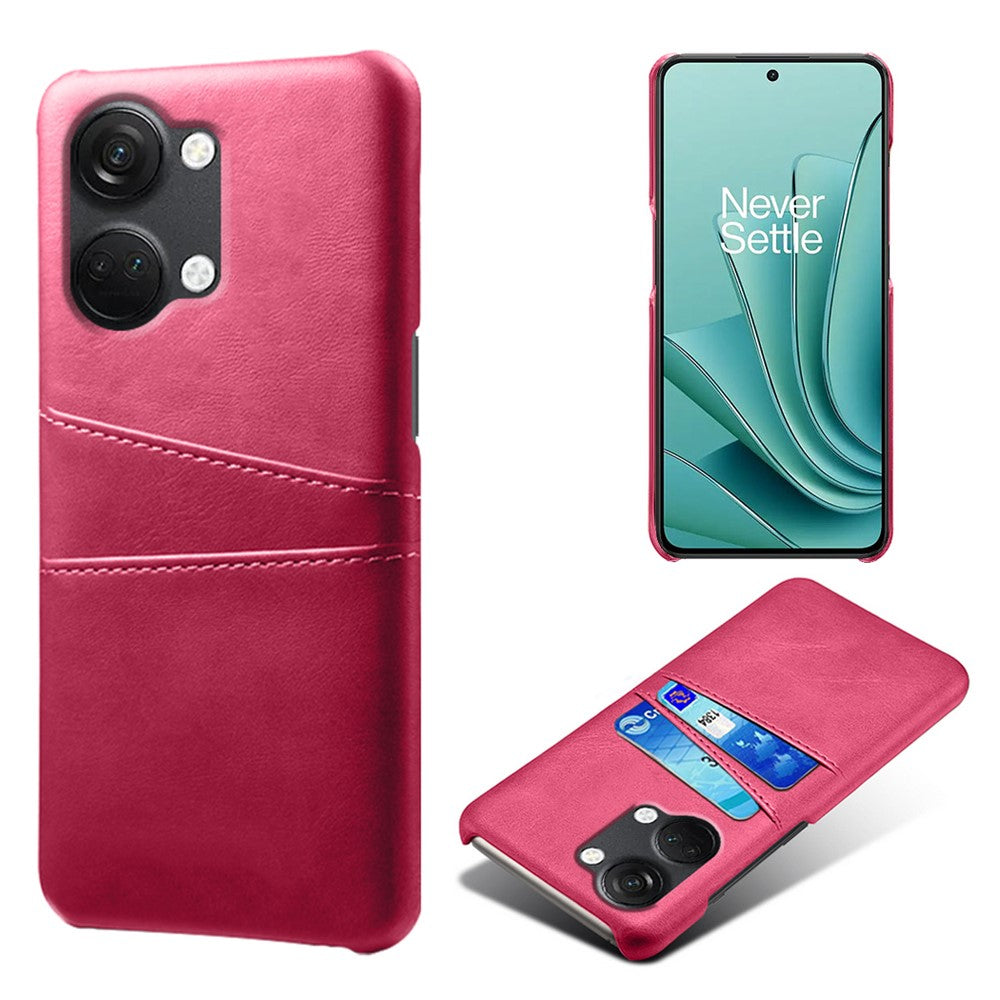 Mobilcover til OnePlus Nord 3 5G / Ace 2V med faldsikring, dobbelt kortslot og PU-læderbelagt PC-etui