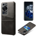For Huawei P60 / P60 Pro Phone Case Dual Card Slots Shockproof PU Leather+PC Cover