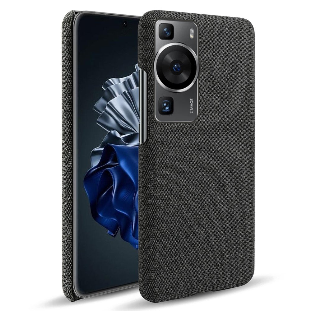 Huawei P60 / P60 Pro Enfärgat mobilskal Hårt PC + Tyg Stötsäkert Halkfritt Skydd