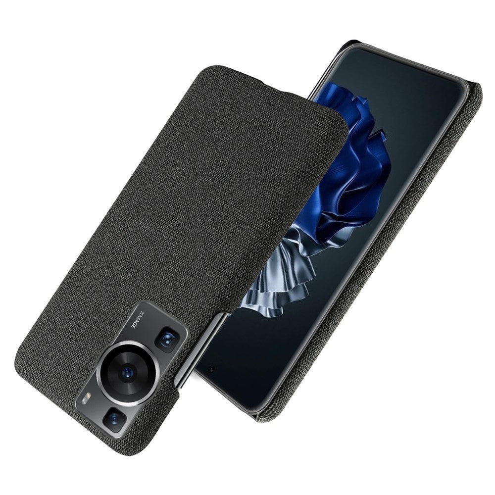 Huawei P60 / P60 Pro Enfärgat mobilskal Hårt PC + Tyg Stötsäkert Halkfritt Skydd