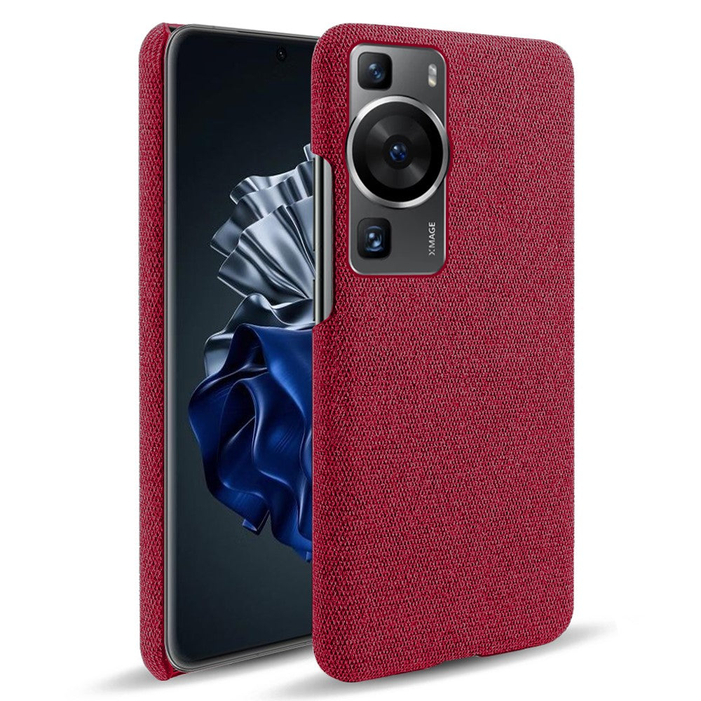 Huawei P60 / P60 Pro Enfärgat mobilskal Hårt PC + Tyg Stötsäkert Halkfritt Skydd