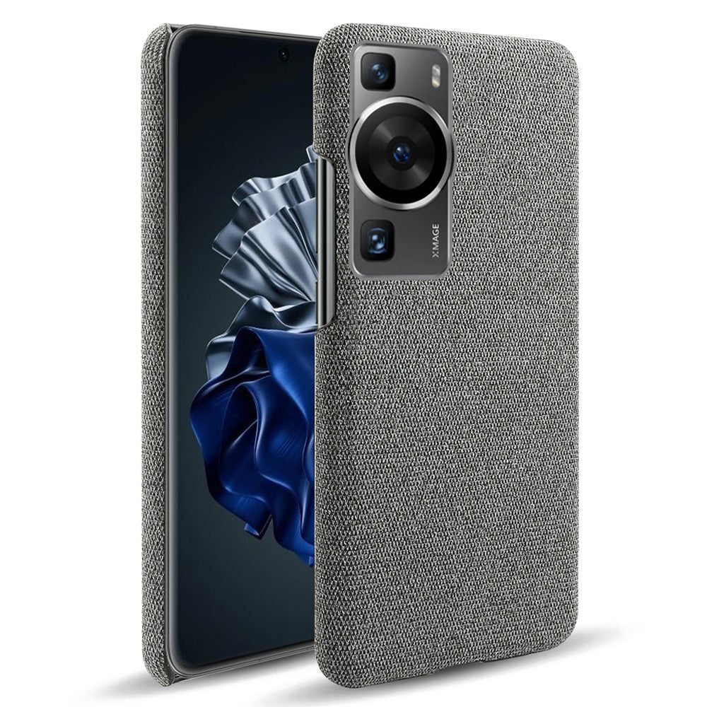 Huawei P60 / P60 Pro Enfärgat mobilskal Hårt PC + Tyg Stötsäkert Halkfritt Skydd