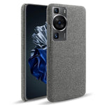 Huawei P60 / P60 Pro Enfärgat mobilskal Hårt PC + Tyg Stötsäkert Halkfritt Skydd