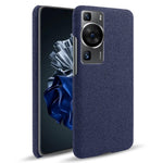 Huawei P60 / P60 Pro Enfärgat mobilskal Hårt PC + Tyg Stötsäkert Halkfritt Skydd