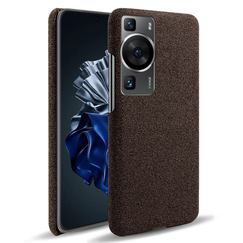 Huawei P60 / P60 Pro Enfärgat mobilskal Hårt PC + Tyg Stötsäkert Halkfritt Skydd