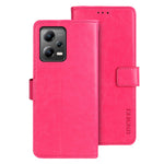 IDEWEI För Xiaomi Redmi Note 12 5G (Kina) / (Indien) / (Globalt) / Poco X5 5G PU-läderfodral Plånbok mobilstativ