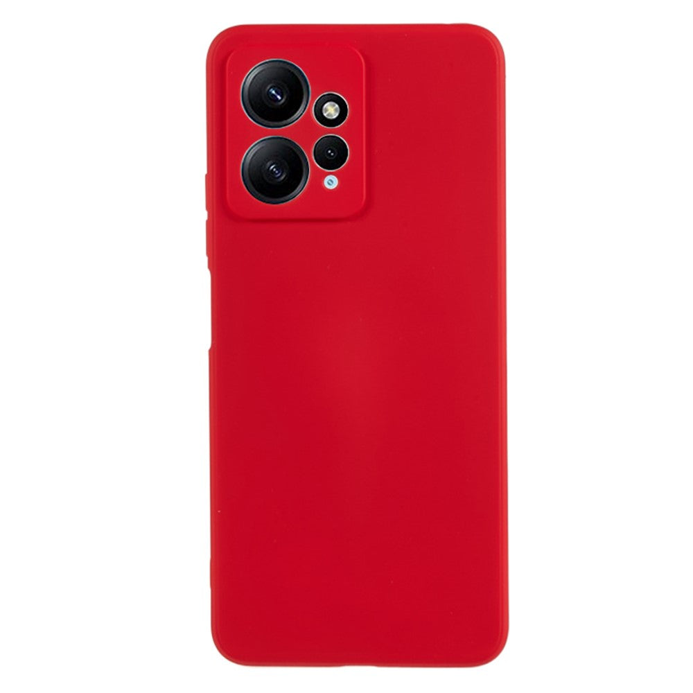 Xiaomi Redmi Note 12 4G Gummerat TPU-mobilskal Fiberfoder Fallskyddande mobilskal