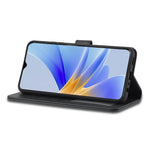 LC.IMEEKE Phone Cover for Oppo A78 5G / A58 5G / A58x 5G PU Leather Calf Texture Stand Wallet Case