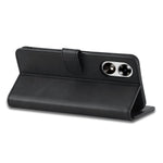LC.IMEEKE Phone Cover for Oppo A78 5G / A58 5G / A58x 5G PU Leather Calf Texture Stand Wallet Case
