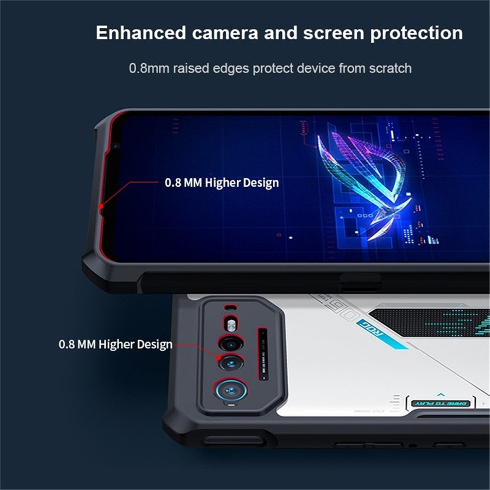 XUNDD Phone Case for Asus ROG Phone 7 5G / 7 Pro, Acrylic+TPU Fall Prevention Protective Cover