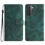 Samsung Galaxy S22 5G Plånboksfodral Läderfodral med Fjärilstryck Stativ mobilskal