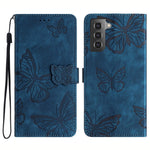 Samsung Galaxy S22 5G Plånboksfodral Läderfodral med Fjärilstryck Stativ mobilskal