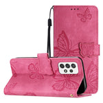 For Samsung Galaxy A53 5G Protective Case Butterfly Imprinted Skin-Touch Leather Phone Cover with Wallet
