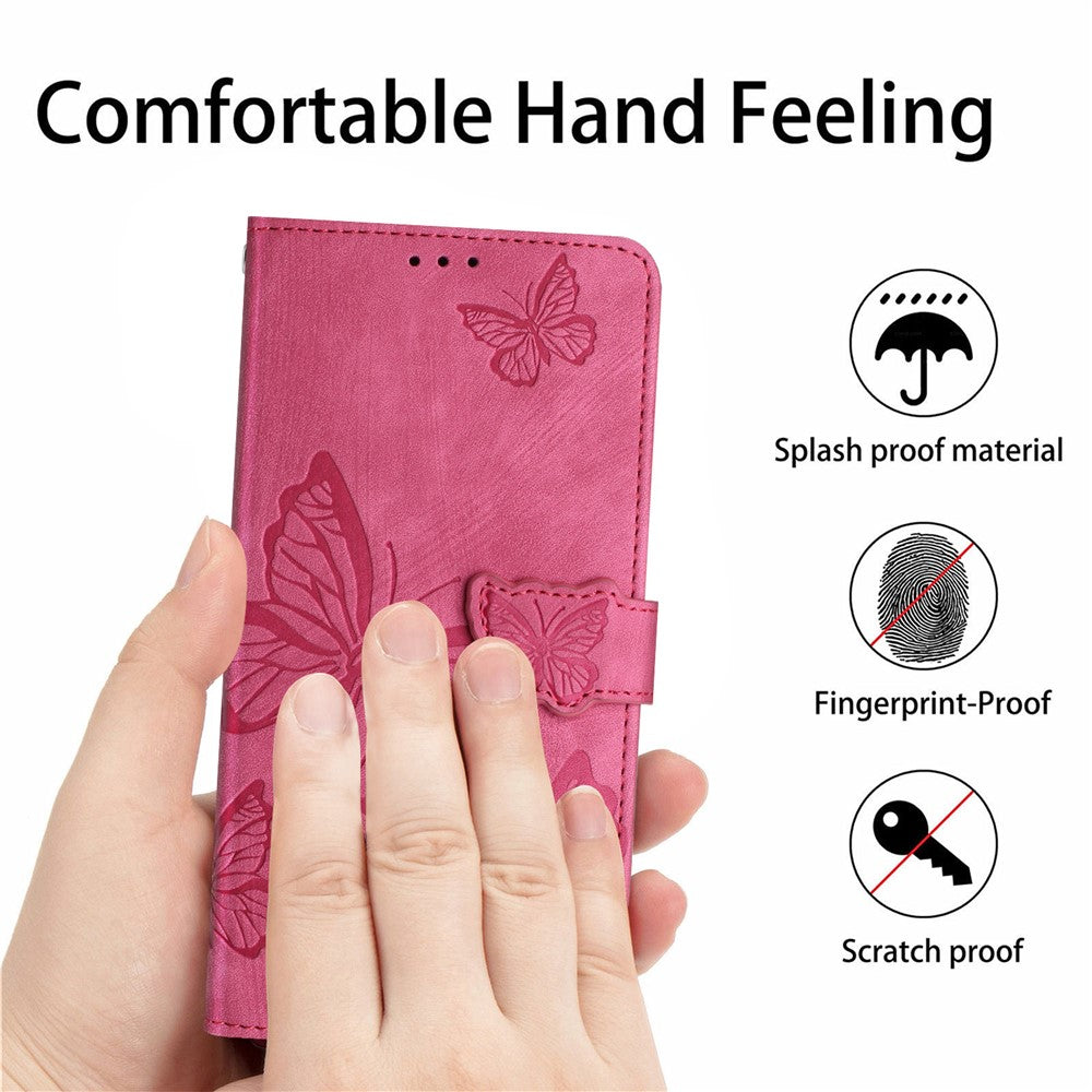 For Samsung Galaxy A53 5G Protective Case Butterfly Imprinted Skin-Touch Leather Phone Cover with Wallet