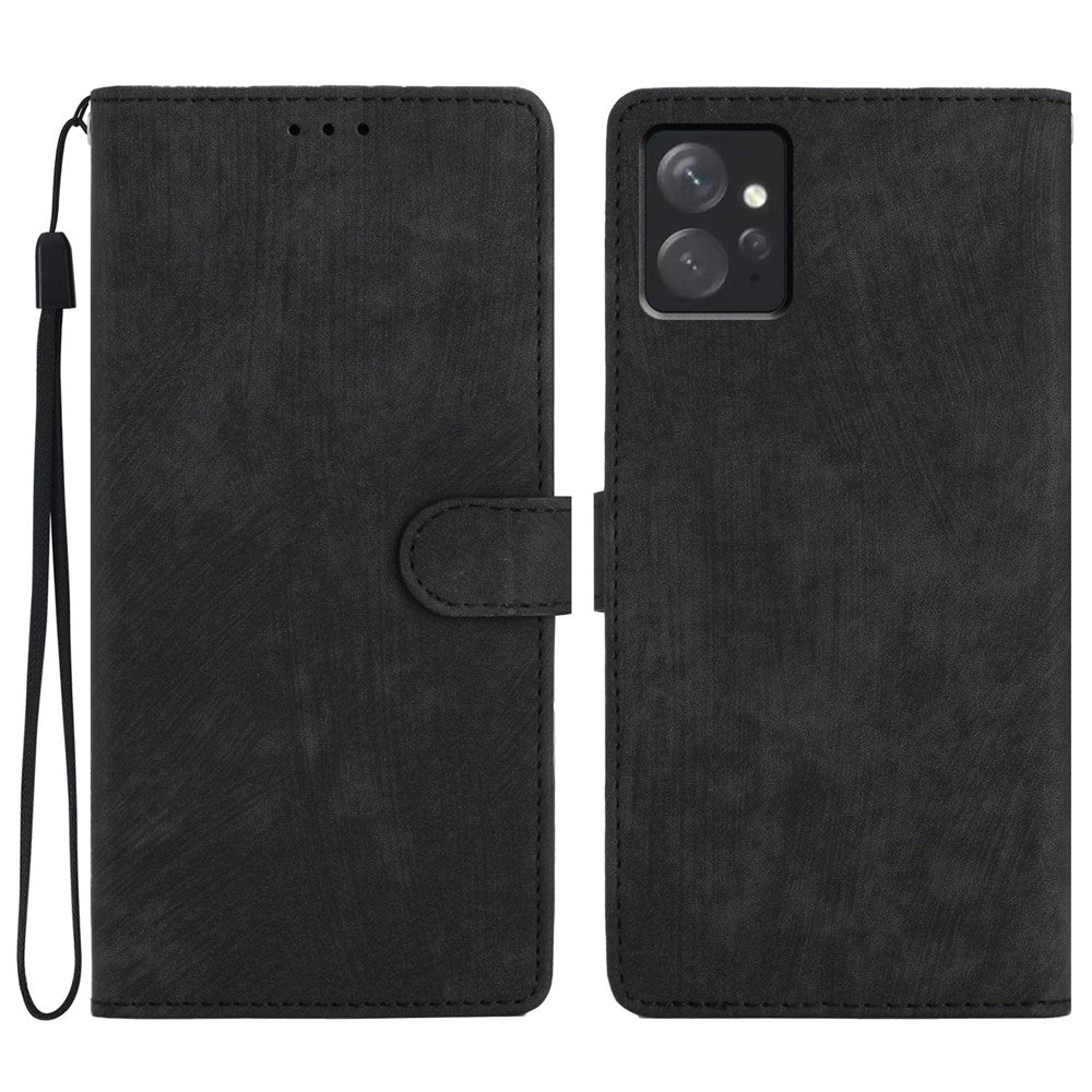 Leather Phone Case for Xiaomi Redmi Note 12 4G , Skin-touch Wallet Stand Cover