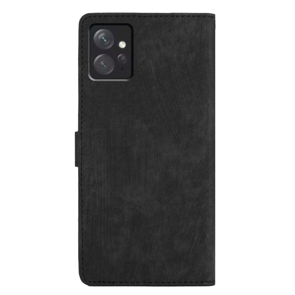 Leather Phone Case for Xiaomi Redmi Note 12 4G , Skin-touch Wallet Stand Cover