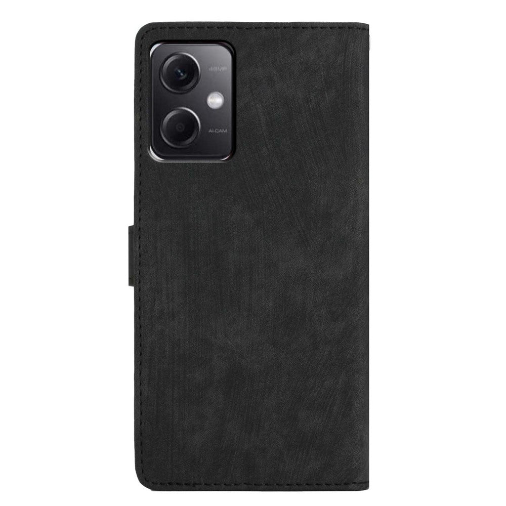 Plånboksfodral för Xiaomi Redmi Note 12 5G (Kina) / (Indien) / (Globalt) / Poco X5 5G, PU-läder med stativ och vikbart skydd